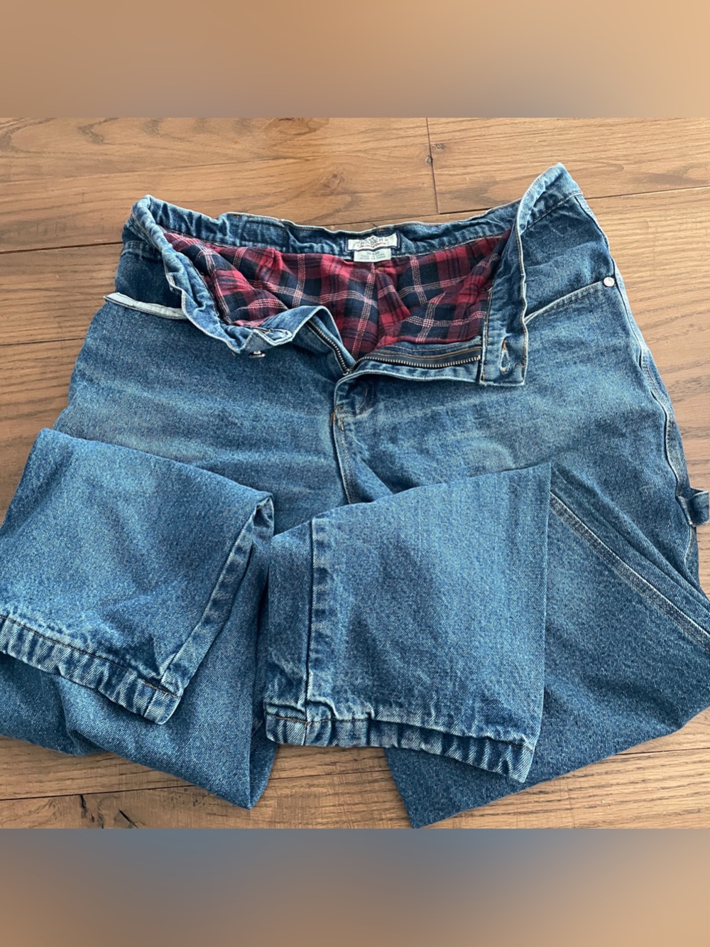 Men's Boston Traders Size 36x30 Flannel Lined Jeans